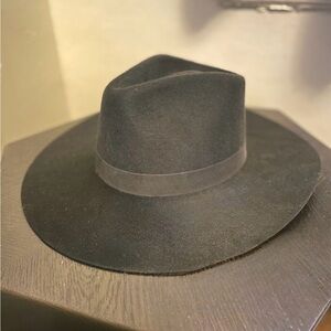 Janessa Leone Korin Wide-Brim Wool Fedora